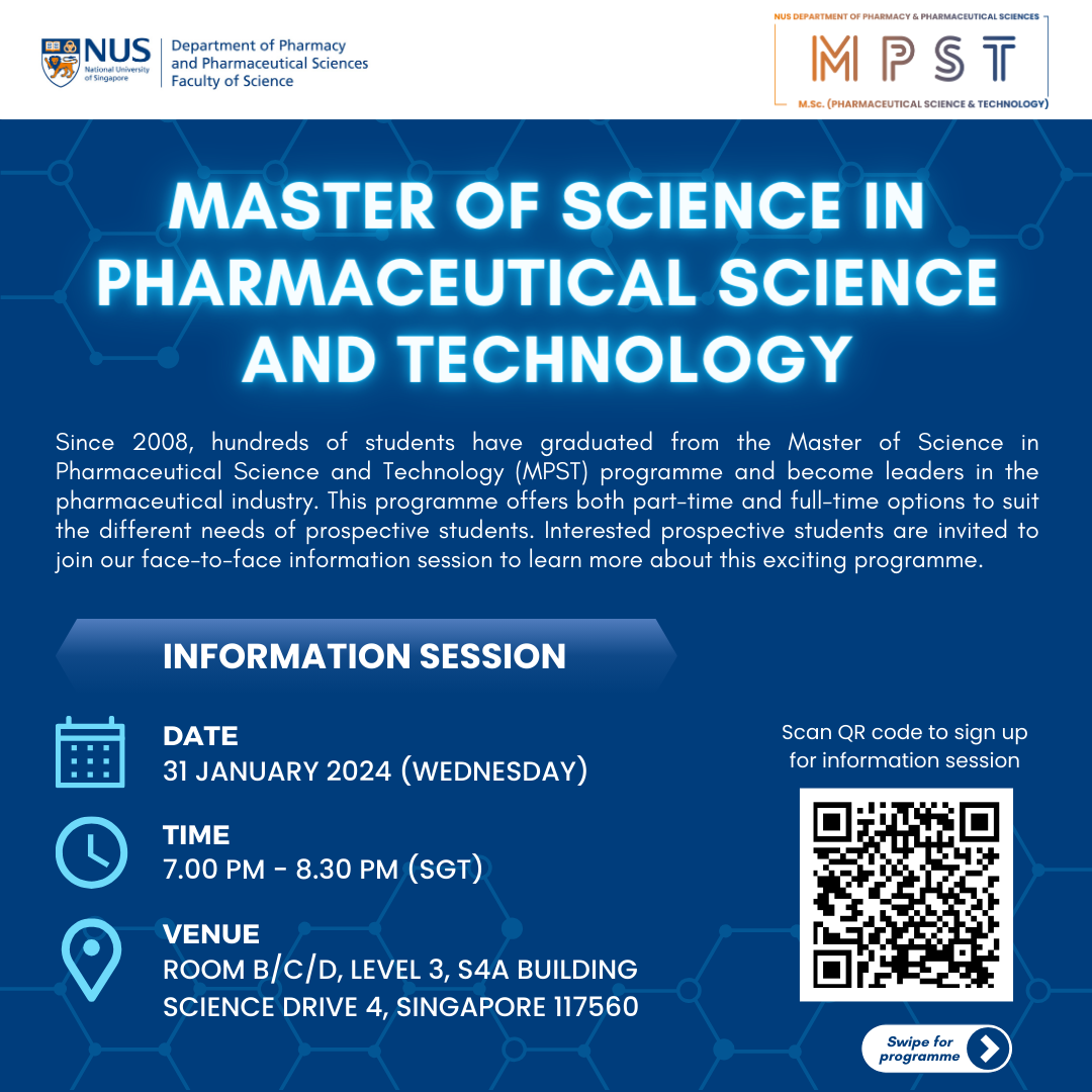 Master of Science in Pharmaceutical Science & Technology (MPST ...